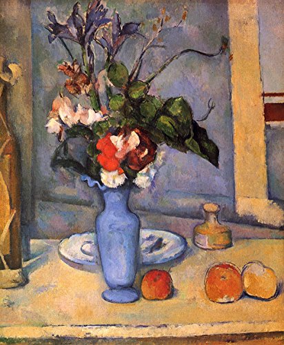 Cuadro Cézanne de impresión artística duradera y elegante marco marrón 2