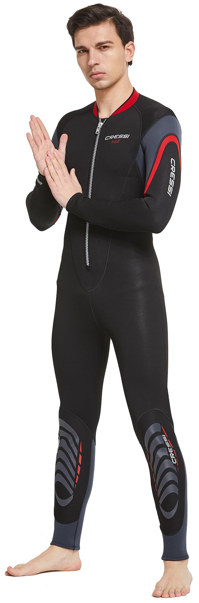 Cressi Lui Monopiece Wetsuit 2.5mm - Muta Monopezzo Uomo in Neoprene High Stretch 2.5mm