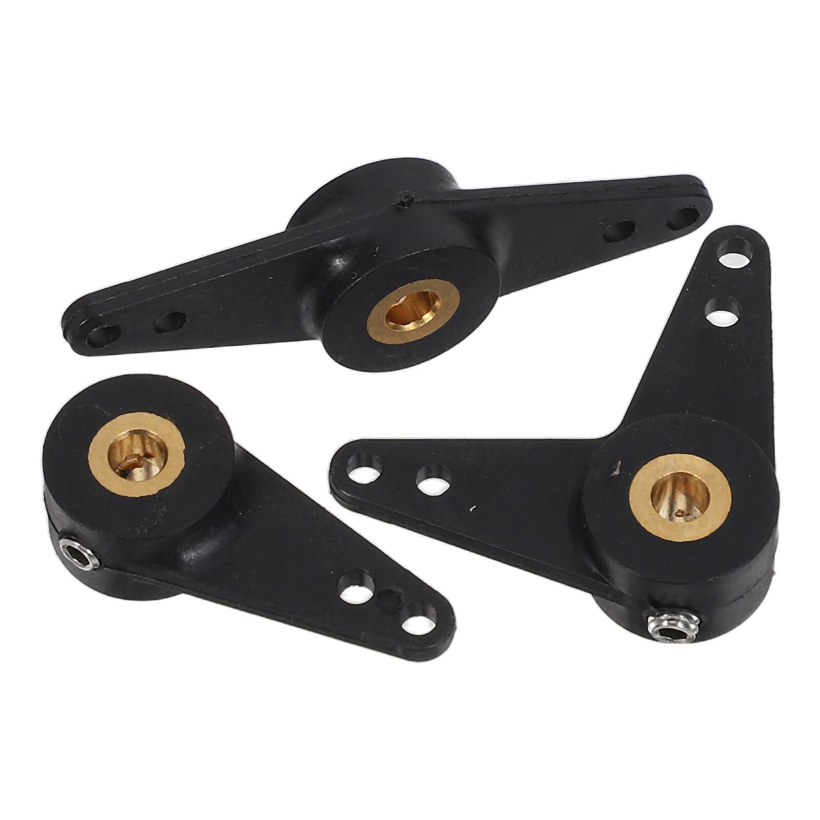 LRXIYODE Steering Linkage Lightweight and Heavy Duty for Remote Control Boat with Threaded Insert 3pcs Nylon and Copper Core Rudder Arm L-shape and Straight Design for Rc Model Boats