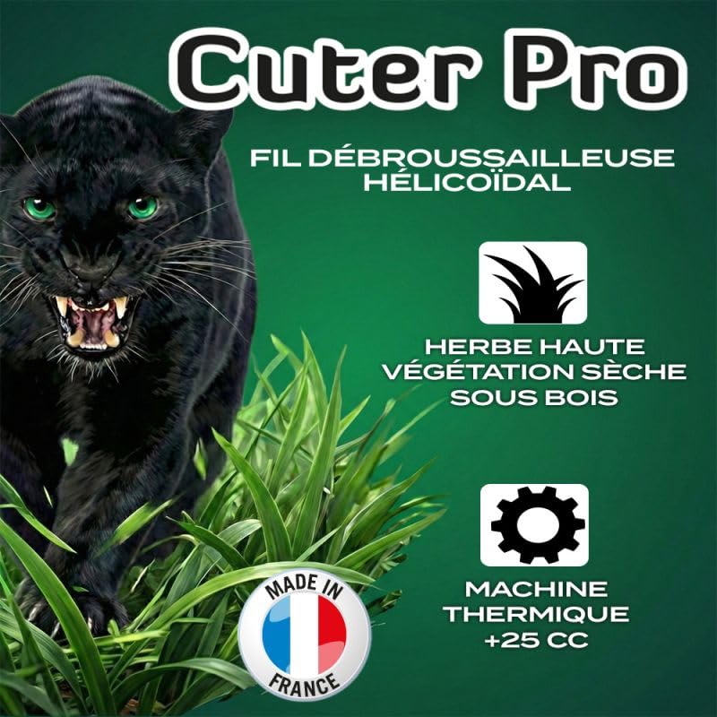Matijardin - Fil débroussailleuse Hélicoïdal 3 mm x 168 m Cuter'Pro