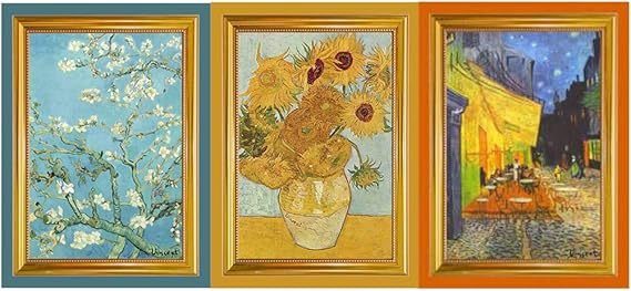 Dolce & Gourmando Van Gogh's Famous Paintings on Tea Towels (Set/3 Assorted)