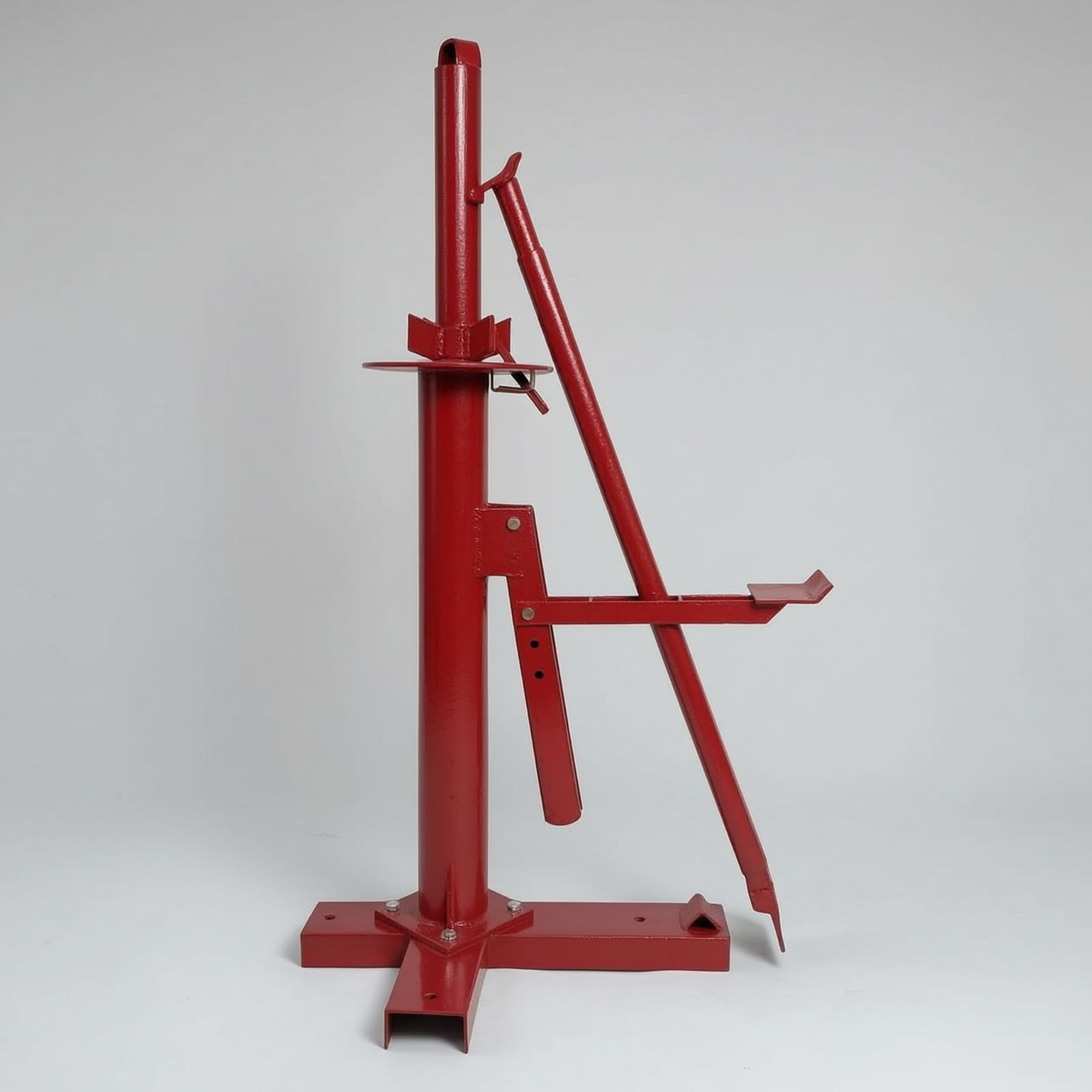Harilla Smontagomme Manuale Attrezzo Smontagomme Montaggio Smontaggio Leva Manuale Struttura Acciaio Basamento Largo Palo Verticale Azione Meccanica Potente