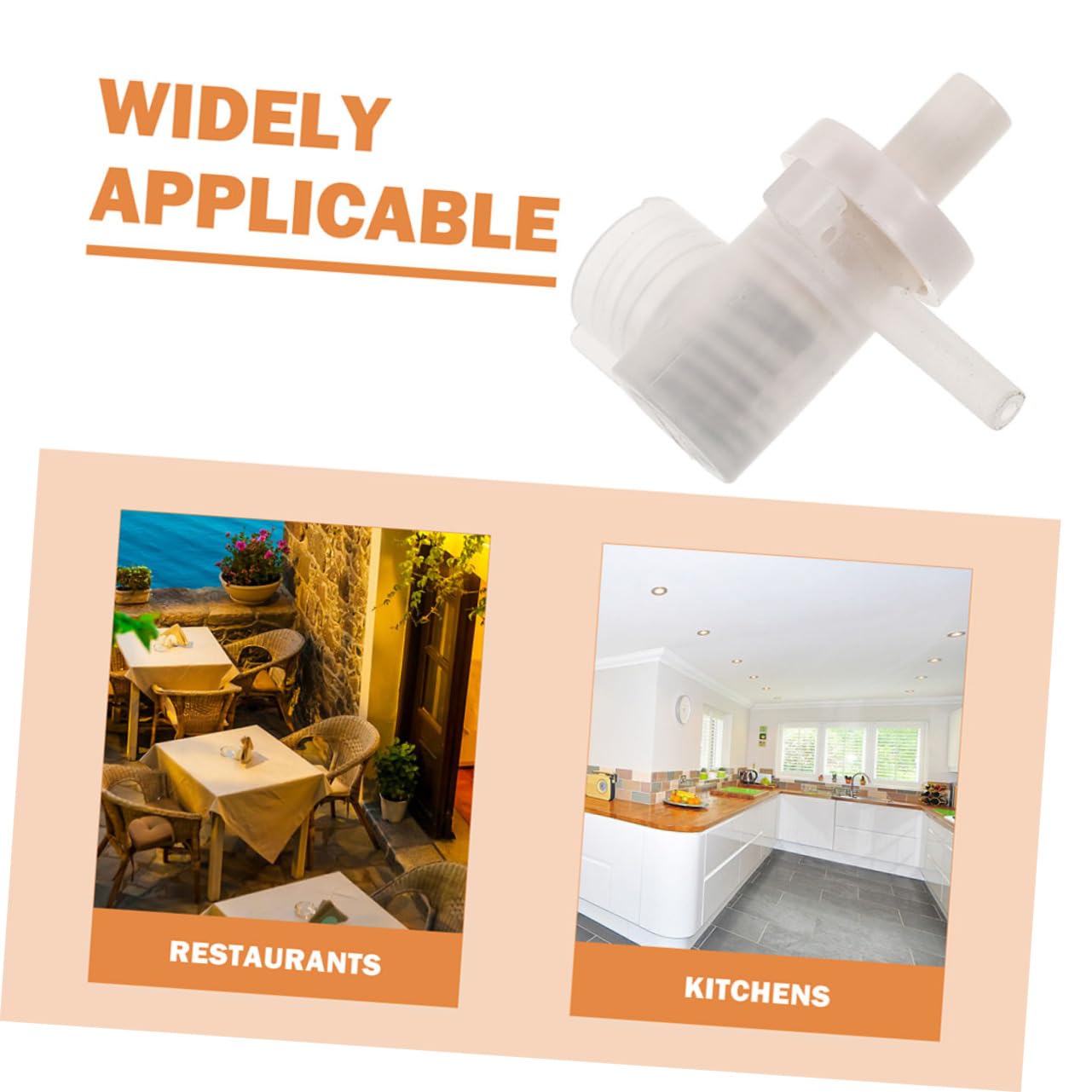 HOOTNEE Hospitality Soap Pump Replacement 2 Pcs Shampoo Shower Dispenser Pumps Wall Mount Soap Dispenser Accessory