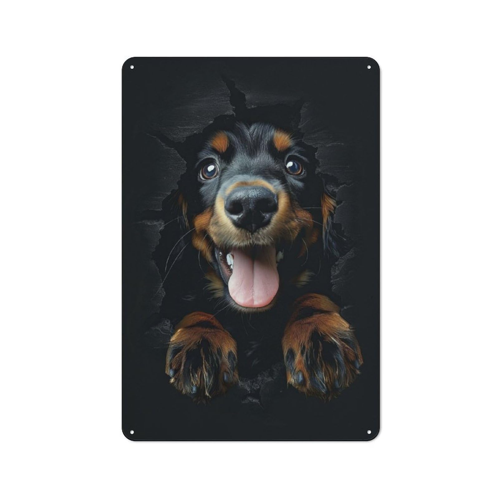 Junmoney Gordon Setter Retro Metal Plaque 30X20cm For Lounge Or Reading Corner, Winter Wall Decor For Reading Corner Decorators