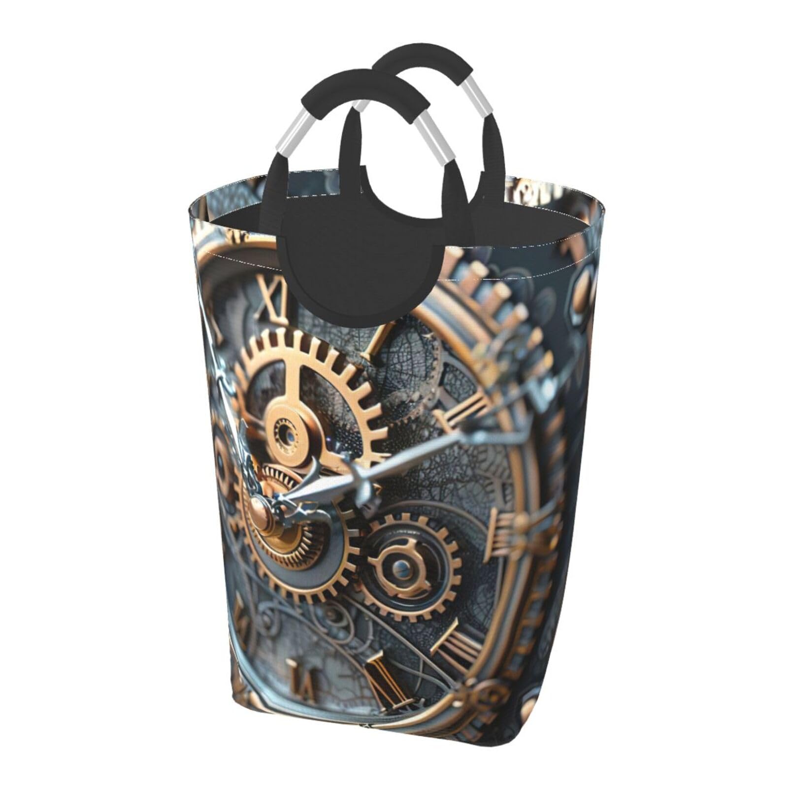 Panier à linge autoportant et pliable Clock Gear à poignées en aluminium ergonomiques