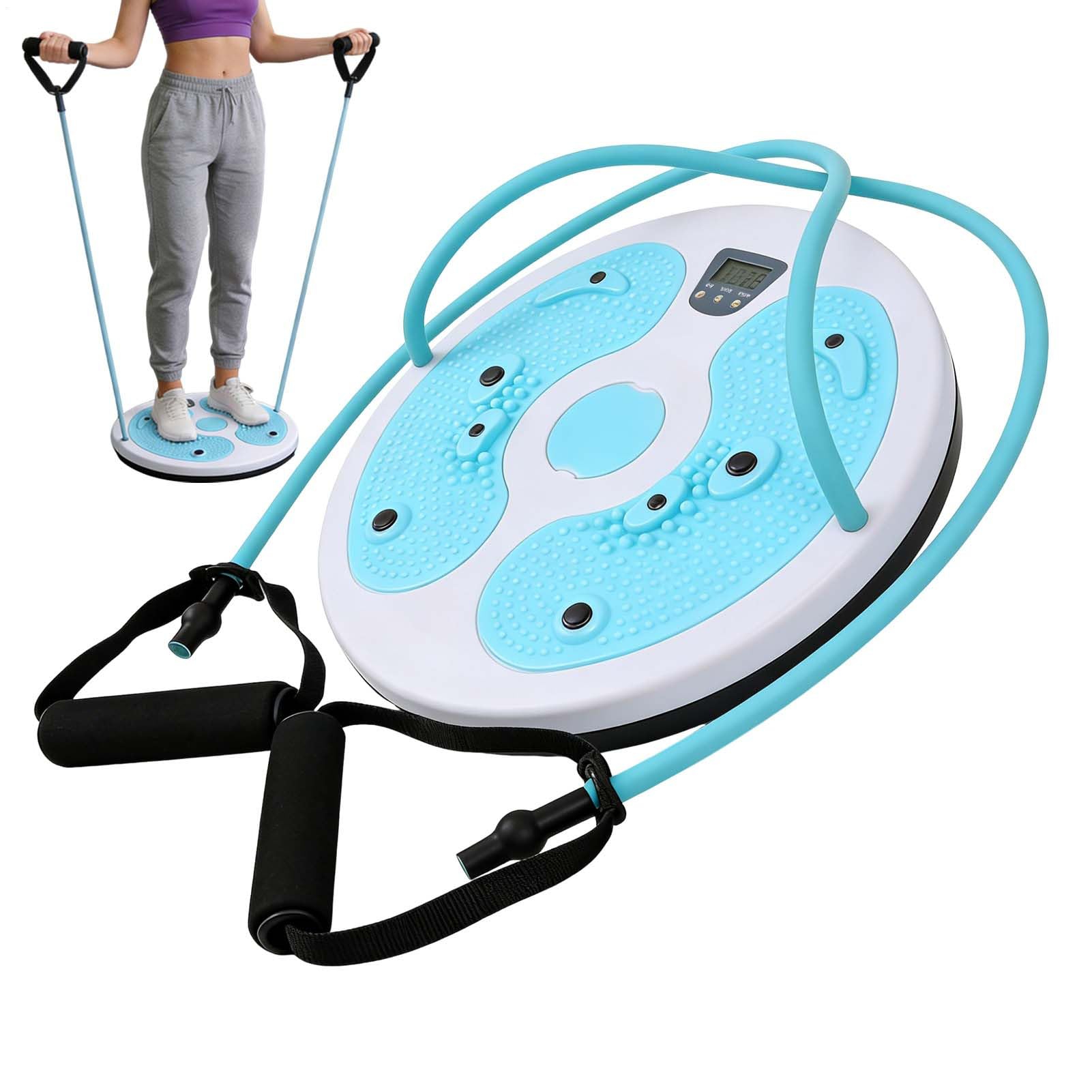 Disco de torsión de cintura con cuerda y contador de calorías para fitness en casa y oficina 8