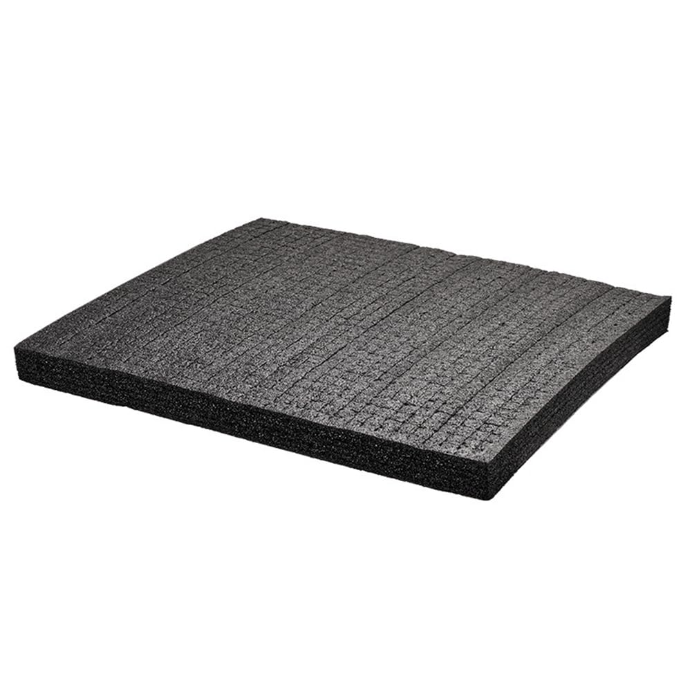 NONDK 2PCS 50x30X2cm Black Pick Apart Foam for Protective Tool Box and Hard Case Lining, Pre-Cut Packaging Inserts