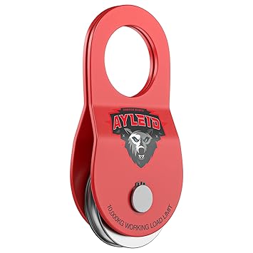 Ayleid Recovery Winch Snatch Block 22,000 LB 10T Capacity Red