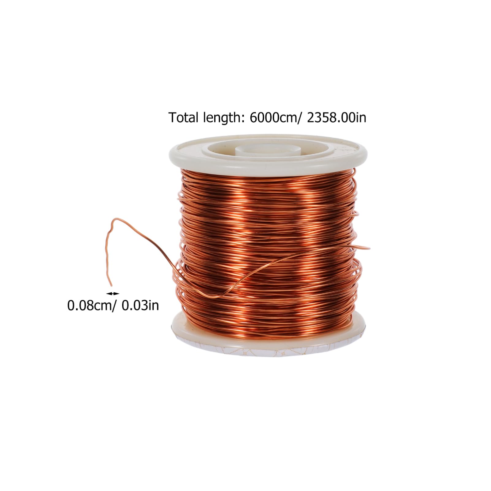 Filo Artigianale in Rame per Gioielli, Grande Bobina Flessibile | Resistente allo Sbiadimento, per Wire Wrapping e Perline, Include Materiale Termoretraibile