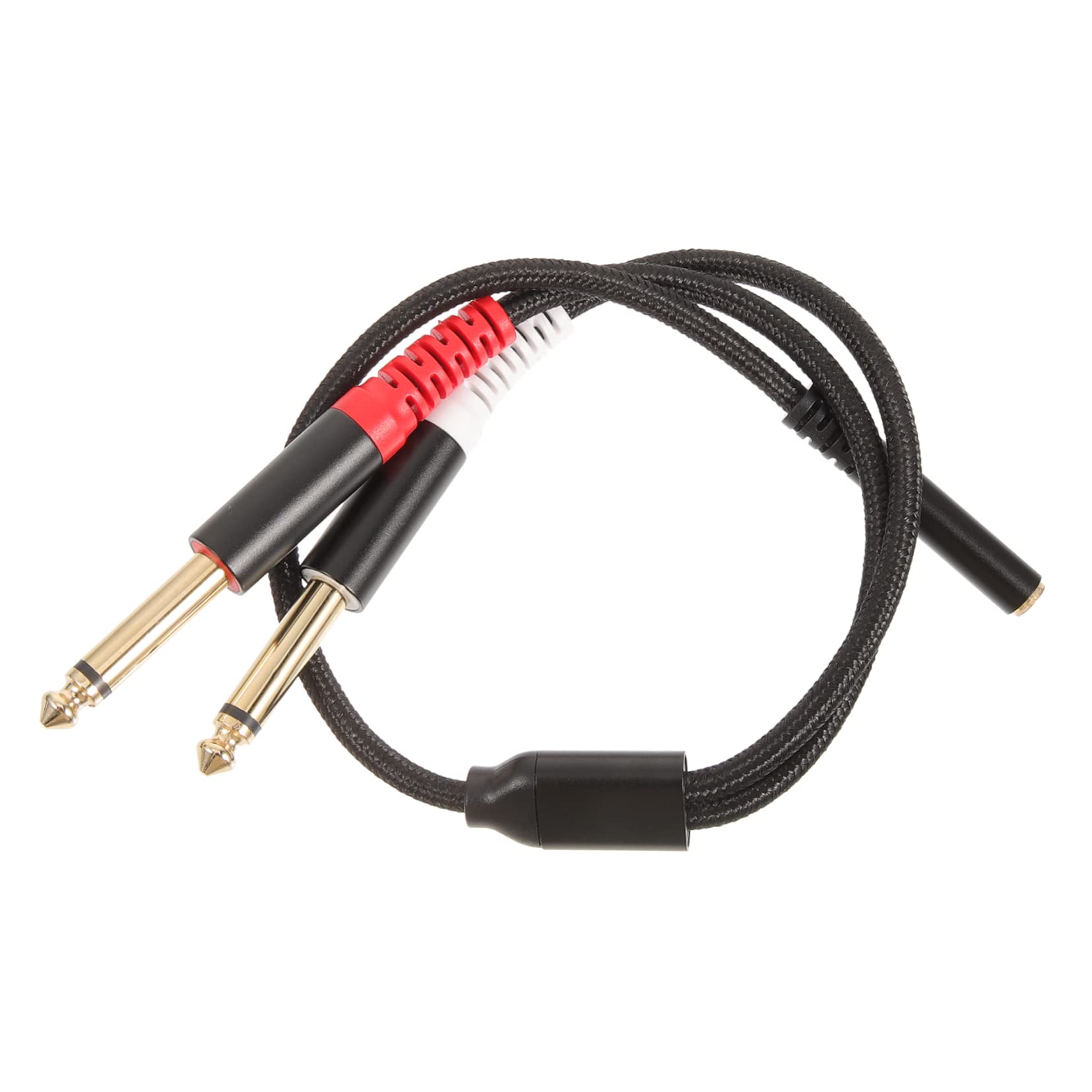 Uonlytech 5pezzi Audio Splitter Femmina Doppio Maschio Adattatore Audio Per Mixer e Chitarra Cavo Flessibile e Resistente Per Studi Di Registrazione e Sistemi Home Theater