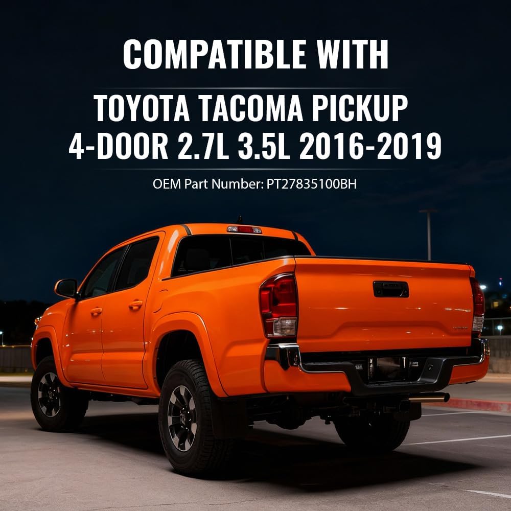 G-PLUS Front Header Deck Rail Compatible with 2016-2019 Toyota Tacoma Truck Bed Accessories 53.74" Length Black Plastric Replace PT278-35100-BH