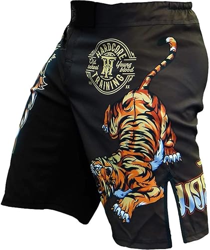 Miniatura 2 de Hardcore Training Pantalones cortos de lucha para hombre Boxeo MMA Combat BJJ Grappling Fitness Muay Thai Kickboxing No Gi