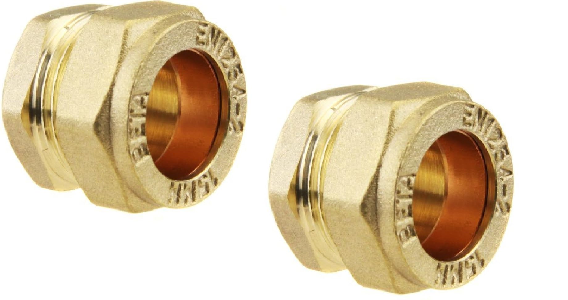 hep® 15mm Brass Compression End Cap Stop End WRAS Approved (Pack of 2)