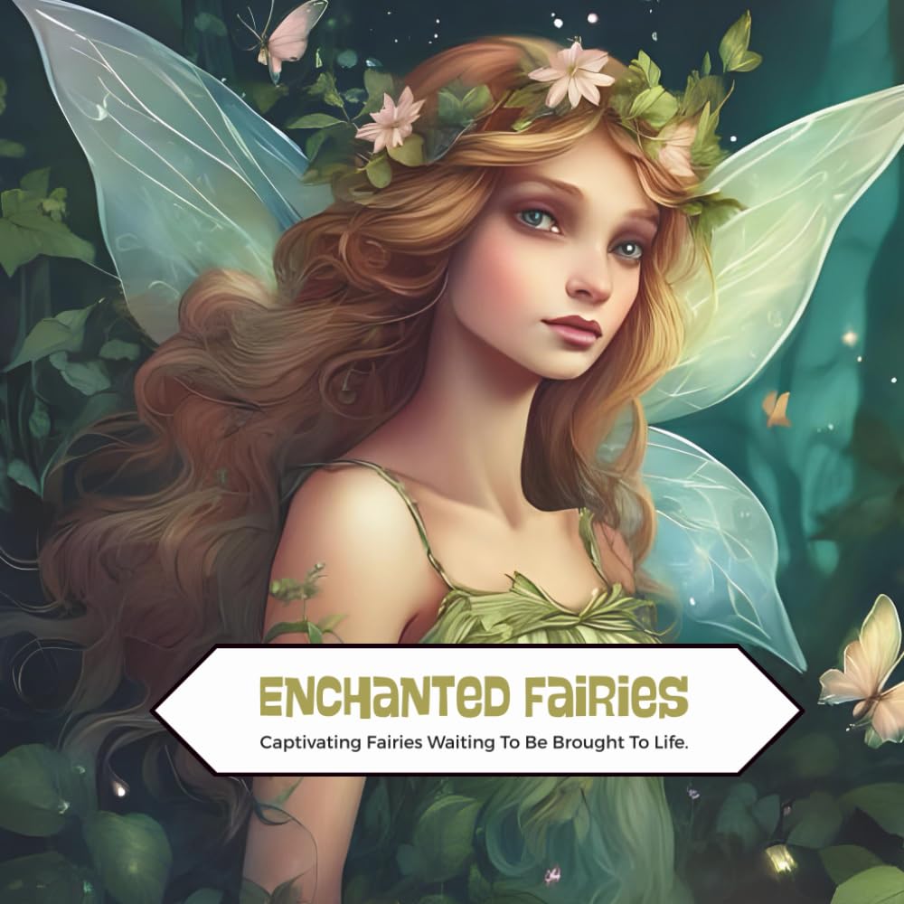 Enchanted Fairies - Colouring Book: Captivating fairy waiting to be brought to life. (Colouring Books)