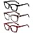 REAVEE 3 Pack Oprah Style Reading Glasses for Women Blue Light Blocking, Oversized Cute Square Fashion Computer Readers with Spring Hinge 0.5