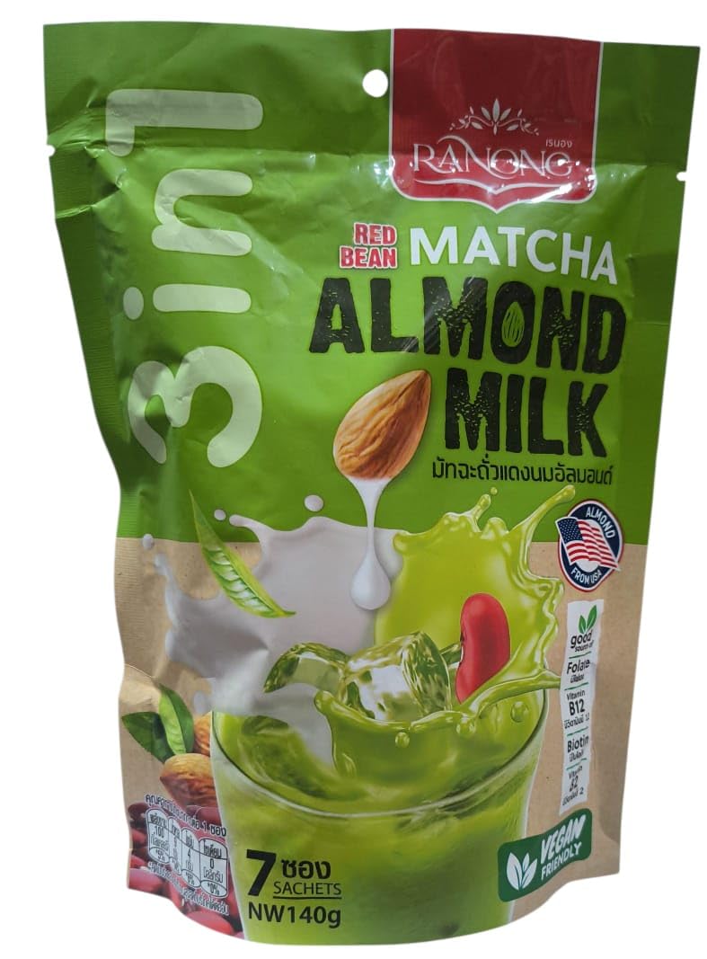 Red Bean Matcha Almond Milk (Product of Ranong) 140gm-image-1