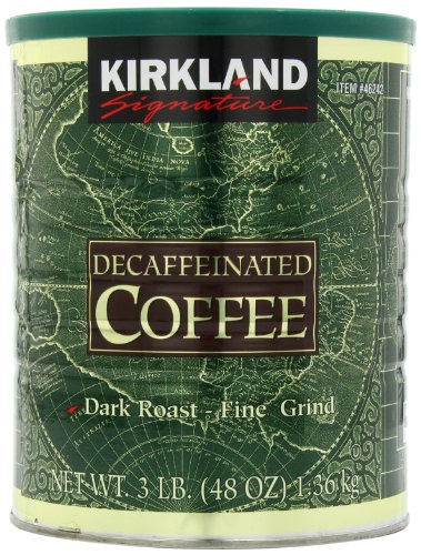 Kirkland Signature Dark Rost Fine Grind Decaf Arabica Coffee, 48 Ounce #TOP5