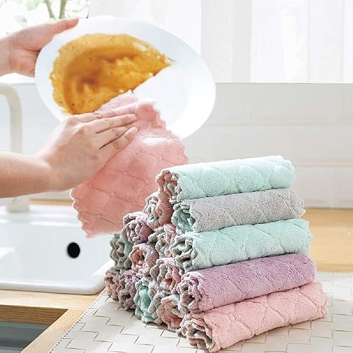 Miniatura 6 de 6 paños superabsorbentes de microfibra para cocina de alta eficiencia, vajilla, limpieza del hogar, toalla, herramientas de kichen, gadgets cosina