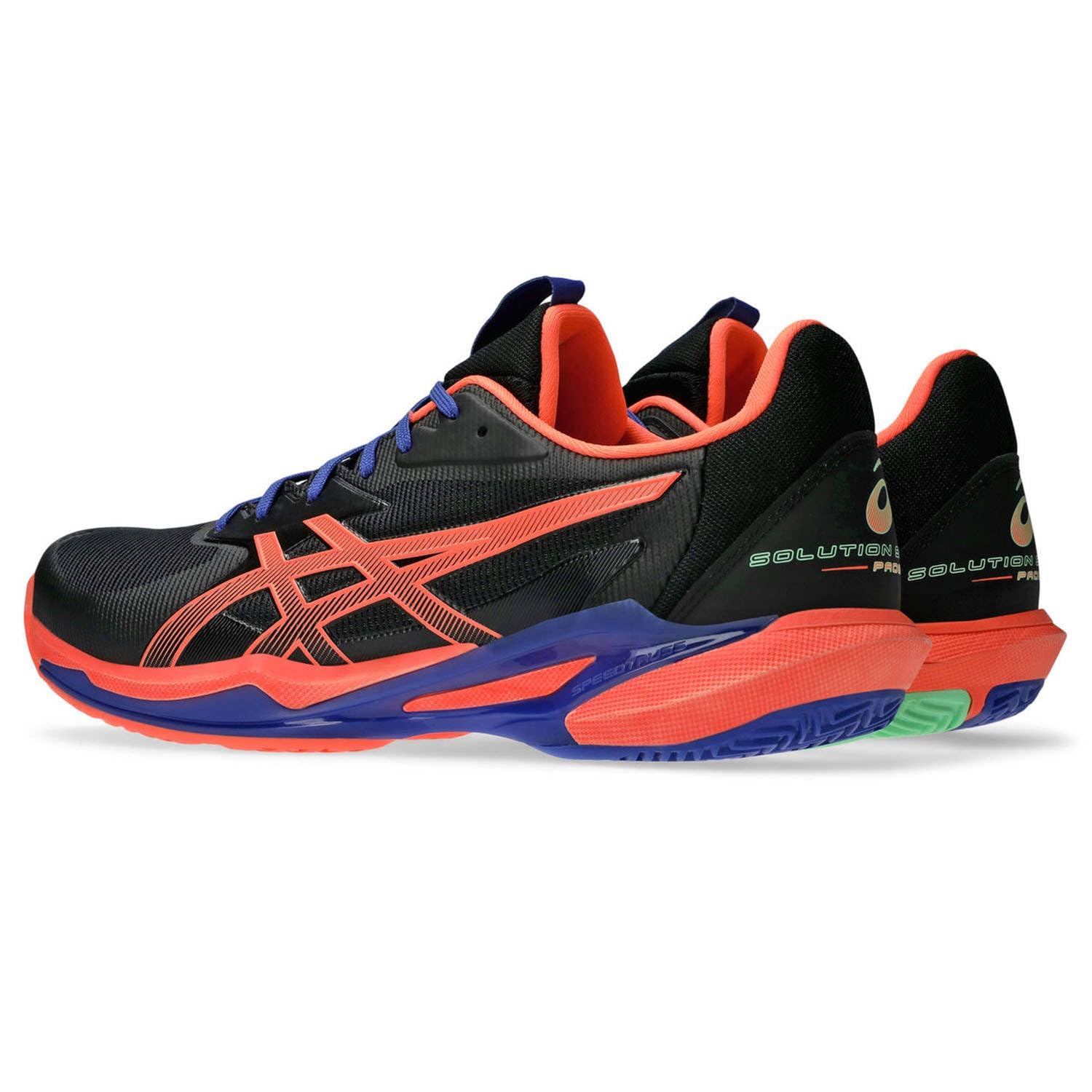 ASICS Mens Solution Speed FF 3 Padel Black/Vivid Coral Tennis Shoes - 8 UK (1041A496.001) 2