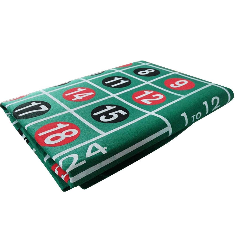 Roulette Tischdecke-wasserdichter Tisch mit Blackjack- und Roulette-doppelseitige Muster Spielkarten Tabelle Tuch-Filz für Casino Poker-Gaming-Tischdecken-Layout-Tischkarten