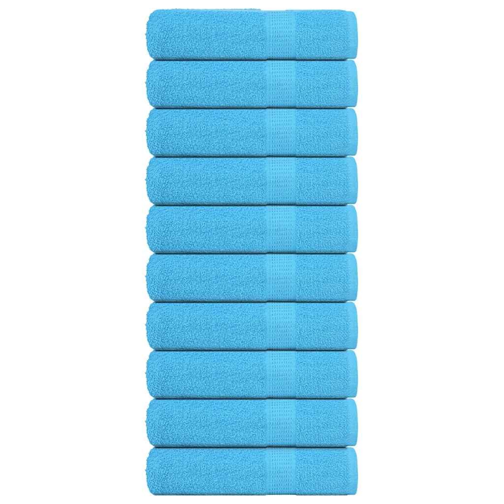 Lot de 2 gants de toilette certifiés Oeko-Tex Frogn - En coton éponge absorbant - Blanc - 15 x 21 cm - 360 g/m² - Avec cordon de suspension