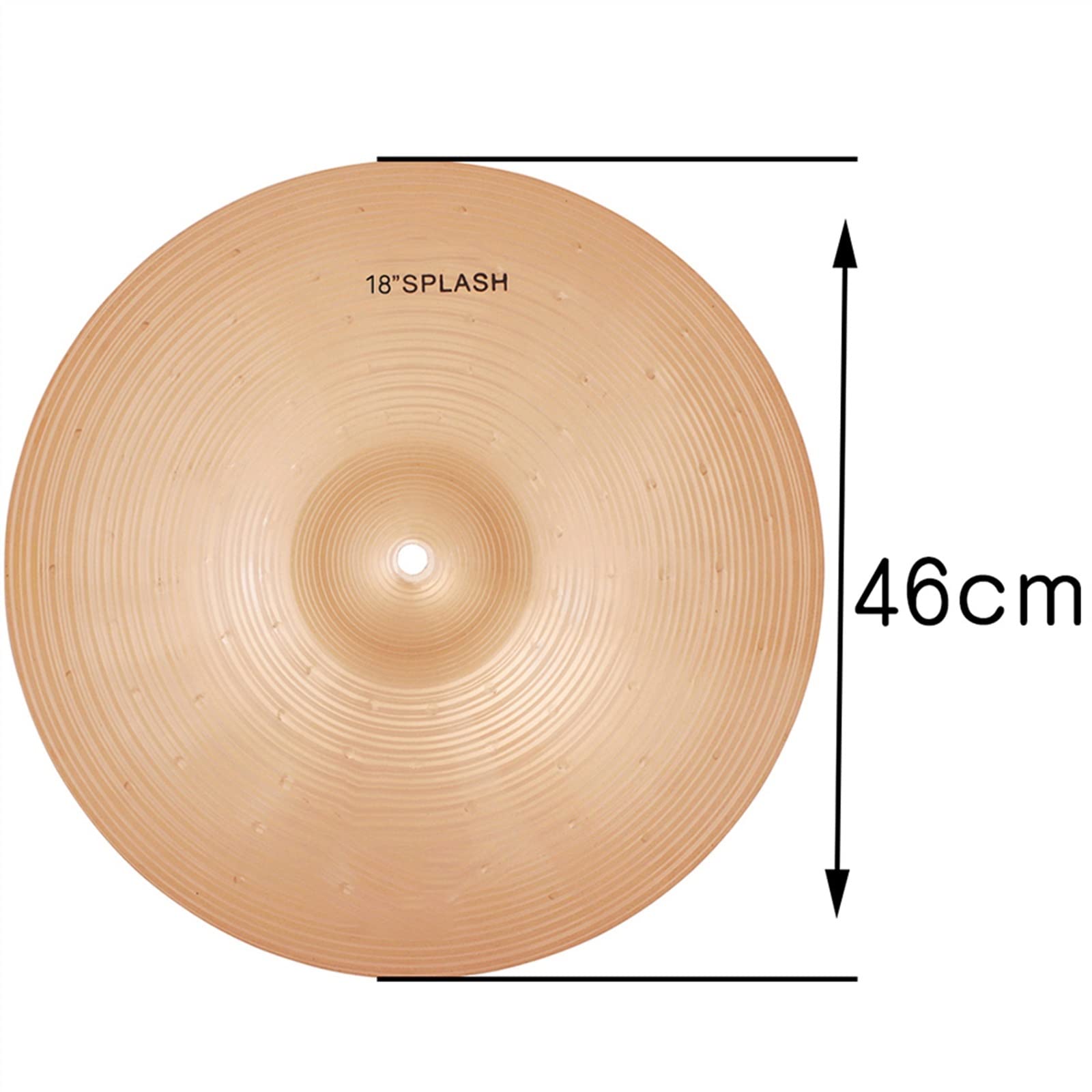 Drum Set Becken-Kit Bronzelegierung Hi-Hat Crash Becken 18/20 Zoll Teile Mit Tasche Beckensatz (Color : 18 Inch)