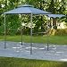 Produktbild greemotion Pavillon Dayton, Gartenzelt mit Vordach, Grillpavillon mit Ablagemöglichkeiten, Pavillon aus Stahl mit Dach, Partyzelt in Anthrazit