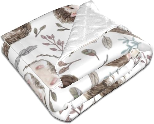 Miniatura 3 de Manta de erizo para sofá, cómoda y cálida, manta de franela para cama, sala de estar, 30 x 40 pulgadas (29.9 x 40.2 in)