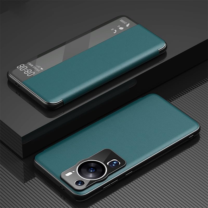 Coque Huawei P60 Pro antichoc rigide à rabat miroir PC