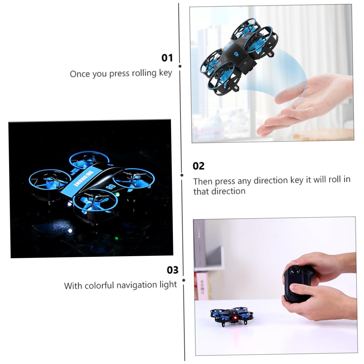 BESTonZON Mini RC Drone LED Helikopter Pilot Zdalnego Sterowania Dla Dzieci i Dorosłych