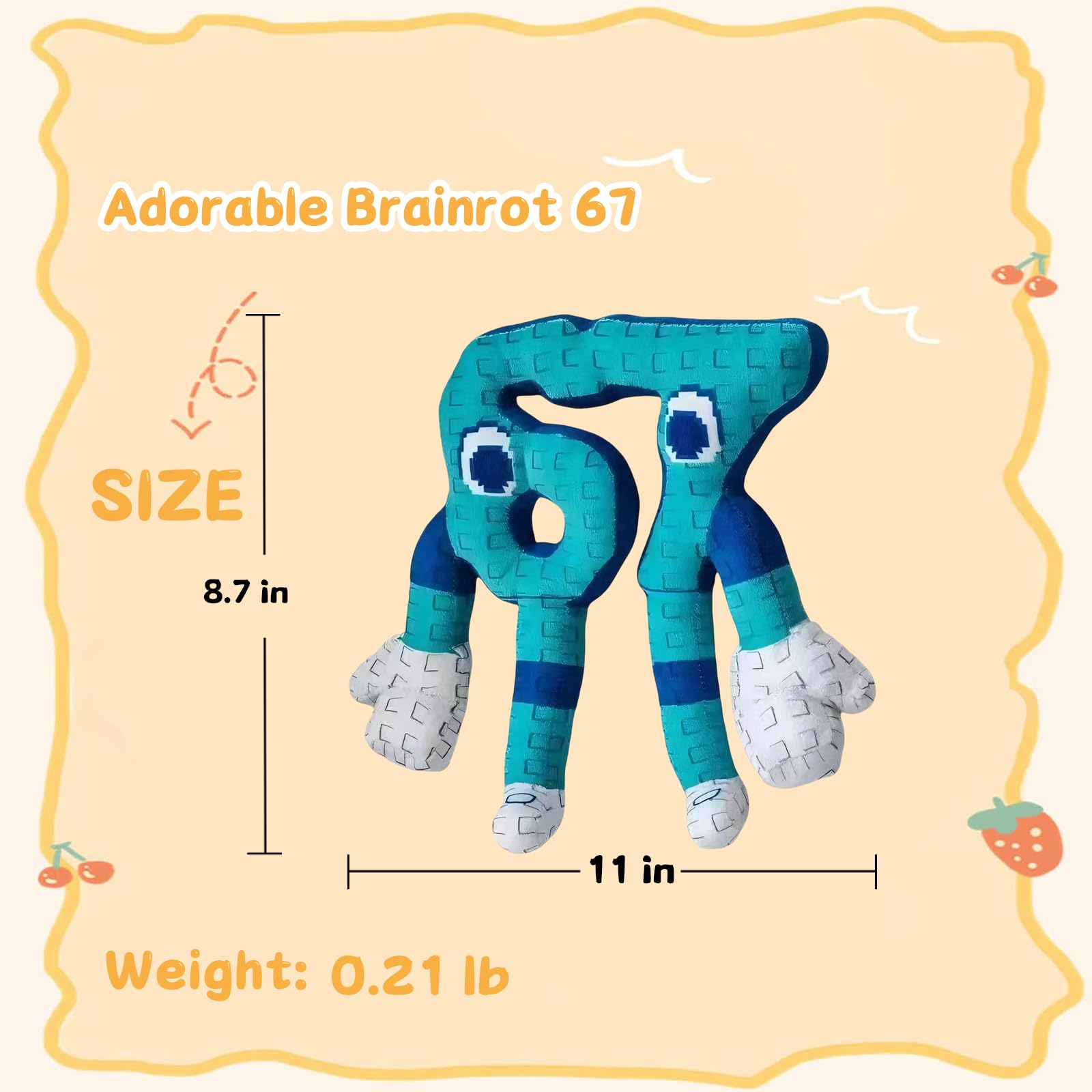 Figure De Acción Brainrot 67 De 6.6 Cm, Meme Viral Coleccionable, Decoración De Escritorio, Regalo Para Fans Y Coleccionistas De Memes