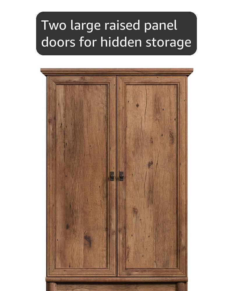 Amazon.com: Sauder Palladia Armoire, Vintage Oak finish