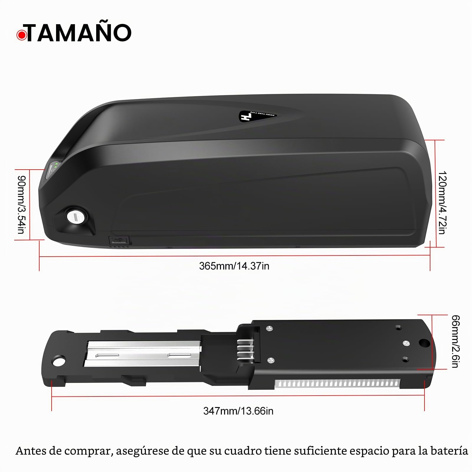 E-Bike Batería (Hailong-2)LG21700 Cells 48 V 19,2 AH con cargador, apto para motores de 250 W - 1500 W, para Mifa VAUN Prophete, puede corresponder a Tianneng, más adecuado para la modificación