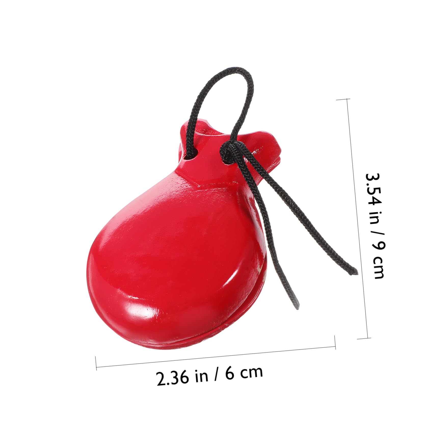 SUPVOX Strumenti Musicali per Bambini Nacchere in Legno 2 Paia Superficie Liscia per Festa Scuola Decor e Giochi Montessori Educativi