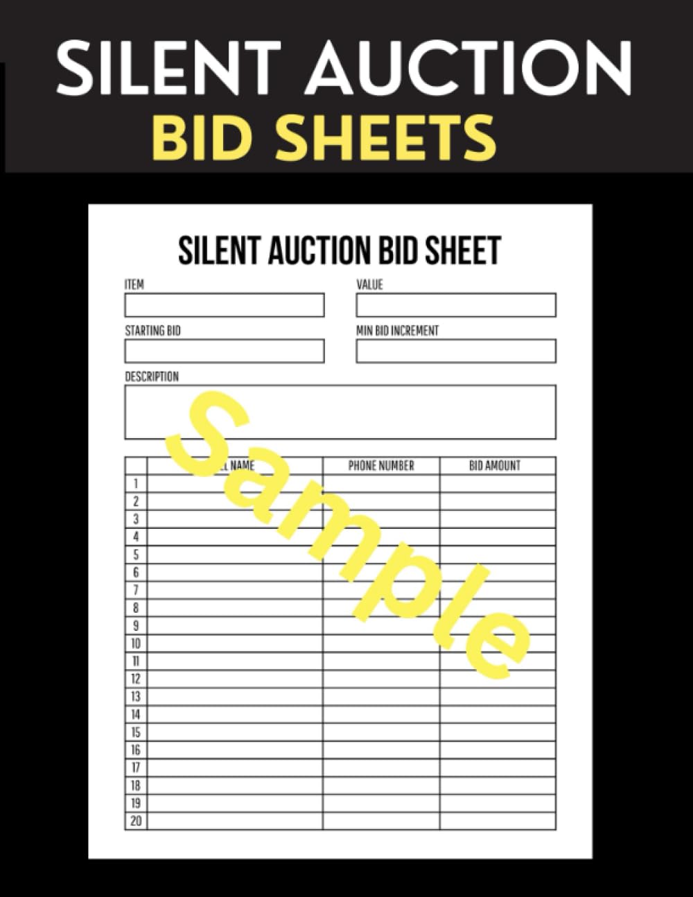 silent-auction-bid-sheets-your-ultimate-bid-tracking-fundraising-companion-press-canvas-retirement-amazon-com-books for Free Printable Silent Auction Bid Sheet Word Doc Silent Auction Bid Sheets: Your Ultimate Bid Tracking & Fundraising Companion: Press, Canvas Retirement: Amazon.com: Books for Free Printable Silent Auction Bid Sheet Word Doc