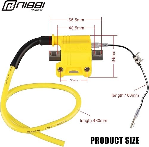 Miniatura 3 de NIBBI Bobina de encendido universal de 4 tiempos, bobina de encendido de alto rendimiento para motocicleta, se adapta a 4T Street Dirt Bike para