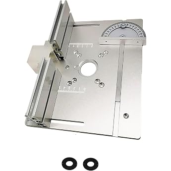 Set of 3 Milling Table Insert Plate Aluminium Milling Table for Router with Holder Chamfer Torque Table Router Insert Plate Insert Plate Router for Router Chamfer Milling