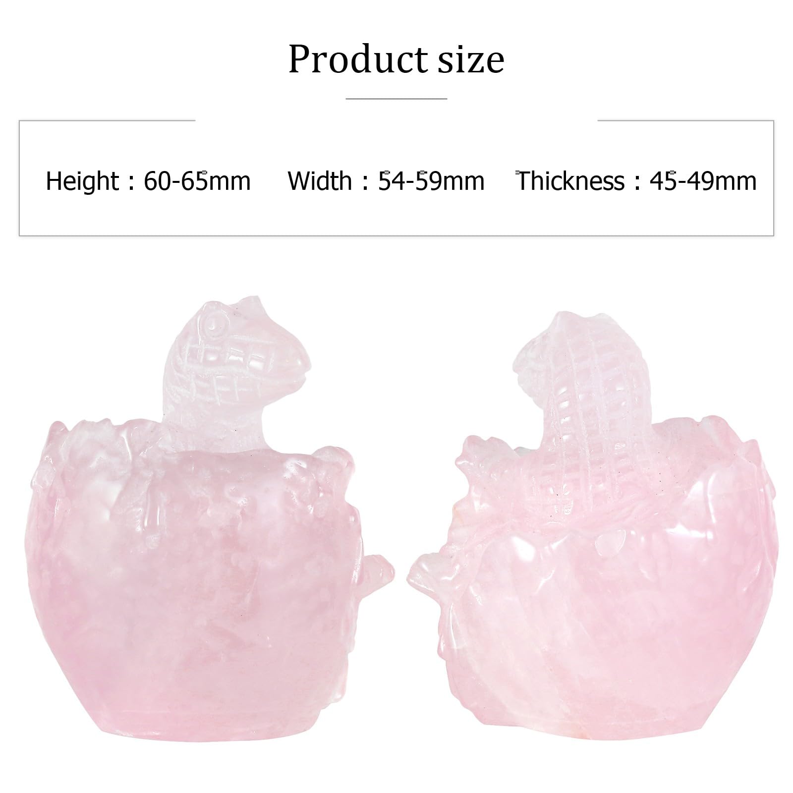 KYEYGWO Crystal Dinosaur Egg Hatchling Figurine - Image 2