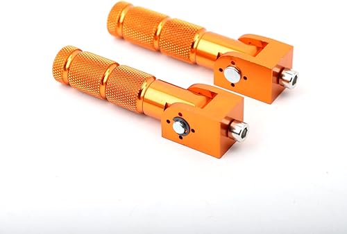 Minho Clavijas de pie de bicicleta de motocicleta plegable CNC naranja M8 reposapiés trasero clavija estribera para mini piezas de bicicleta Honda