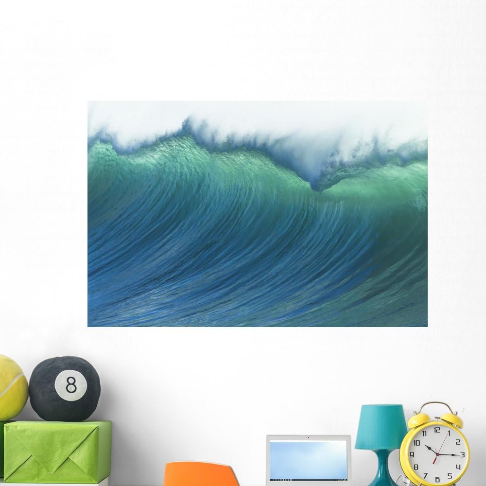 Wave Ocean Power Wall Mural Wallmonkeys Peel and Stick Vinyl Graphic (48 in W x 32 in H) WM368170