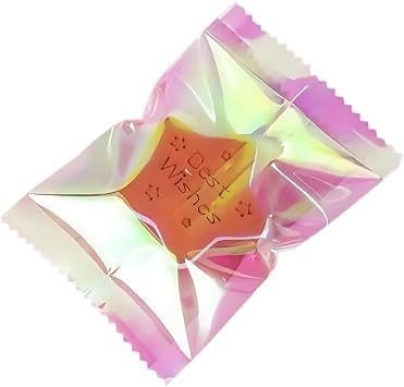 100 Pack 3.54x4.72 inch Iridescent Holographic Cellophane Treat Bags Clear Heat Seal Cookie Candy Wrappers Individual Bakery Packaging Homemade Pouch for Birthday Party Favor Snacks Fathers Day
