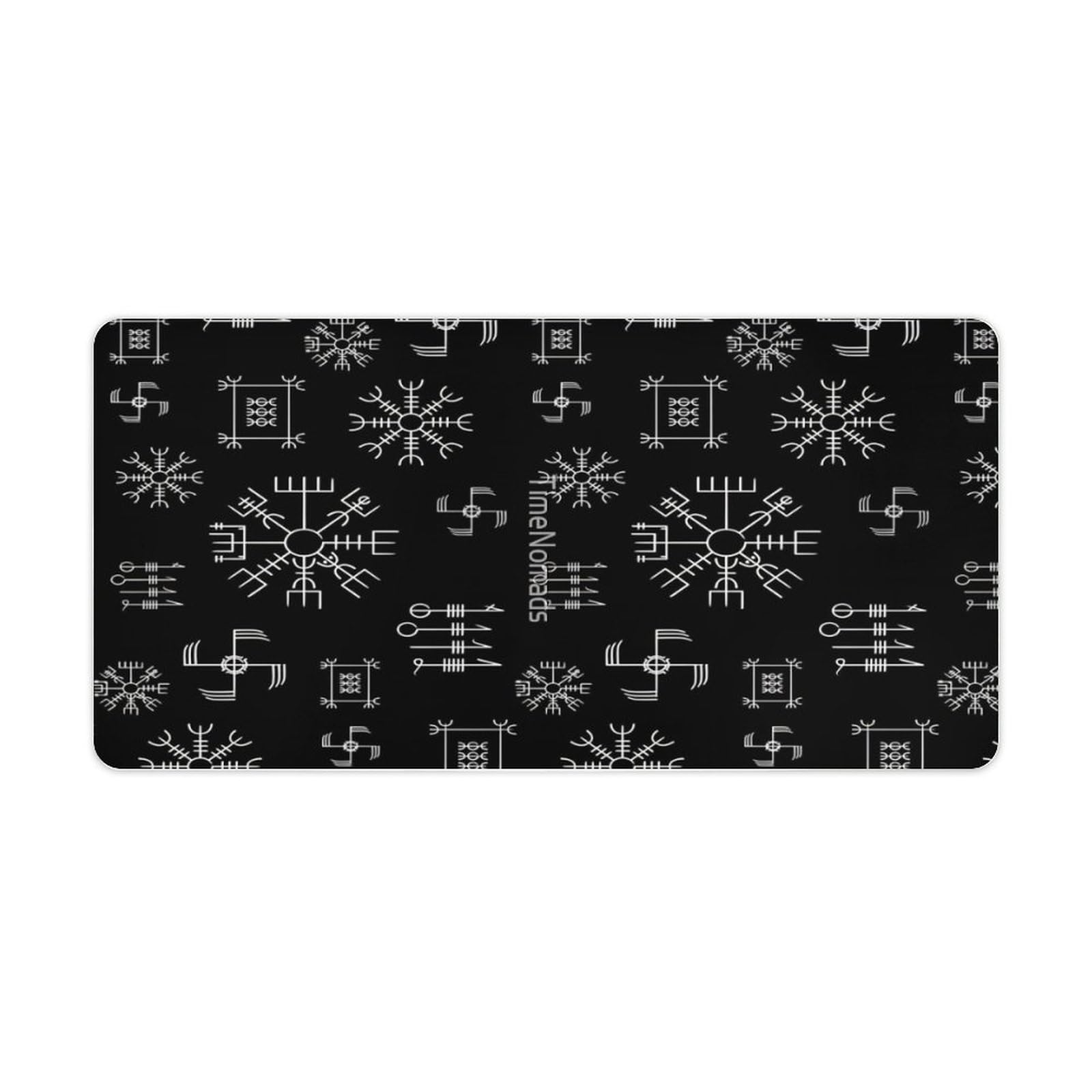 Tapis de souris large Vegvisir E 30x60cm pour bureau et ordinateur