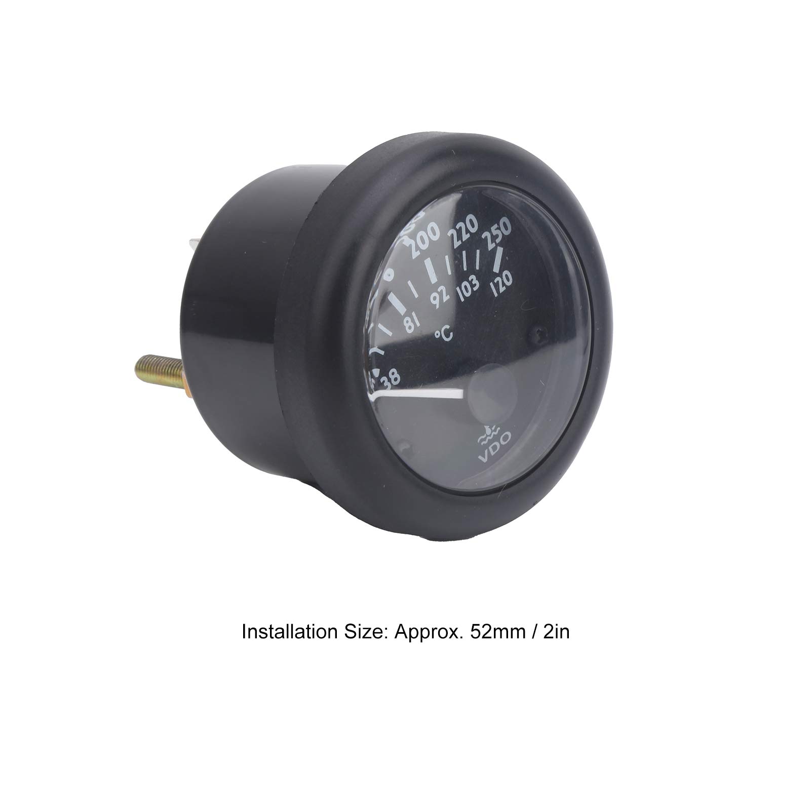 52mm Indicatore Elettromagnetico della Temperatura Dell'acqua Gruppo Elettrogeno Puntatore Termometro del Motore Strumento Strumento VDO-WT(DC12V)