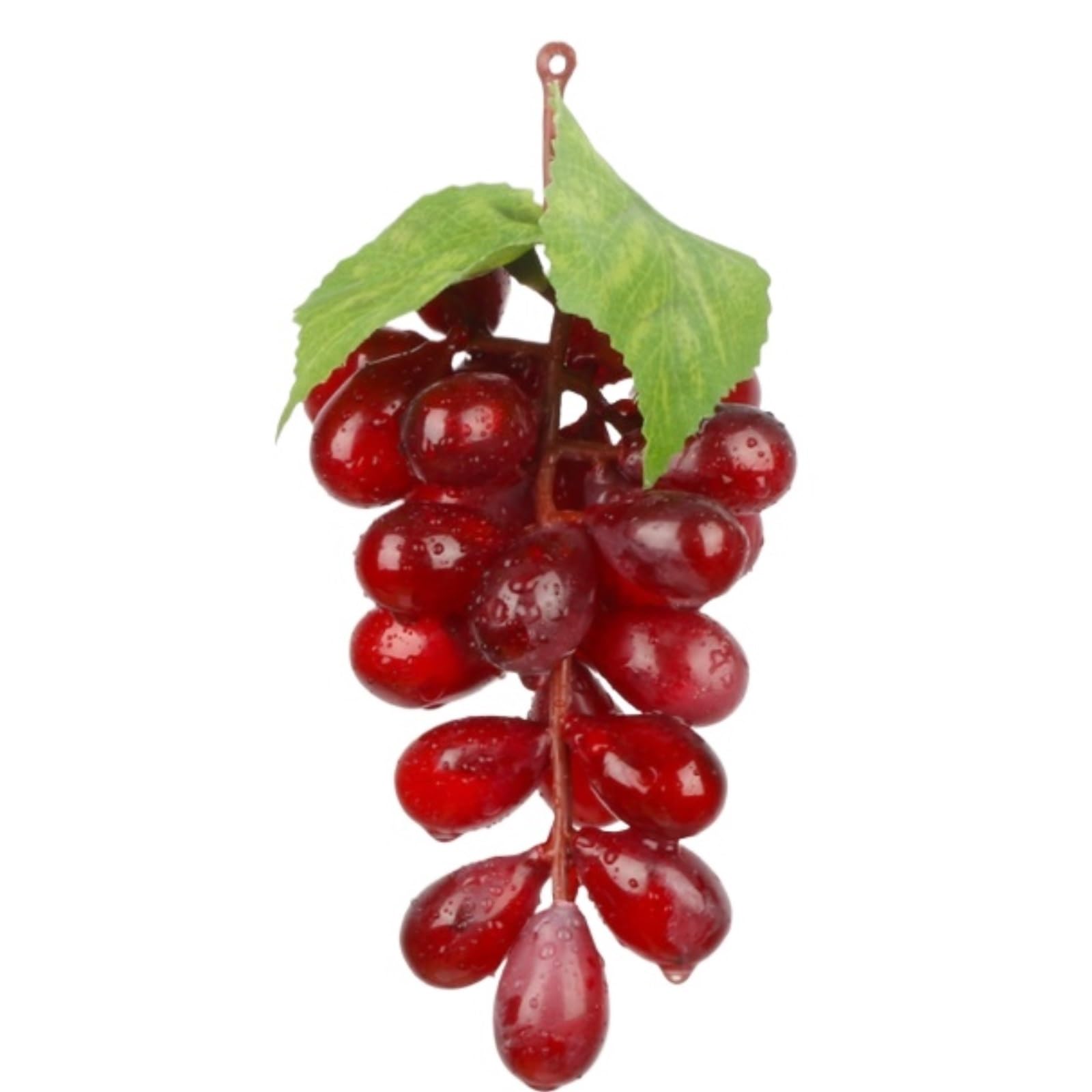 CVdrtyED Reusable Artificial Fruit Display 4 Bunches Of Artificial Plastic Fake Grapes With Vine Garland For Decoration Kitchen Ornaments(Rosso)