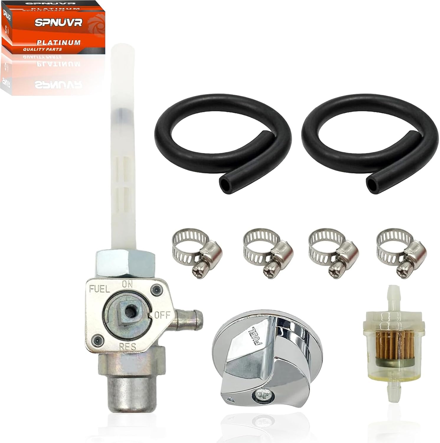 Motorcycle Fuel Petcock On OFF Valve with Lever Screw Fit for Honda FourTrax 200 TRX 200SX 1986-1988 FourTrax 250 TRX250X 1993-2006 Sportrax 300 TRX 300EX 2x4 Fuel Tank Switch Valve Part 16950-HC0-015