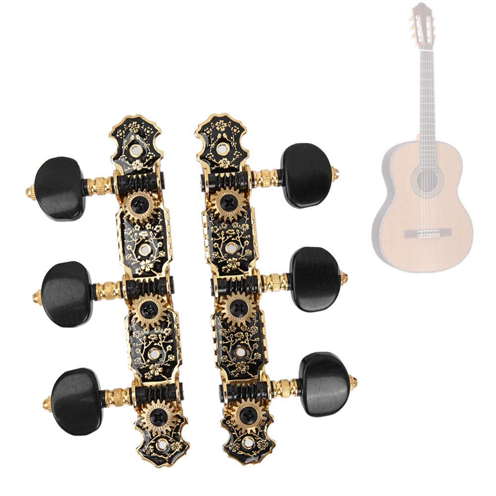 Accordatori per Chitarra Classica, Accordatori 1:18 Chiavi per Accordatura Pioli per Macchine Chitarra Acustica Ricambi per Meccaniche 3L3R
