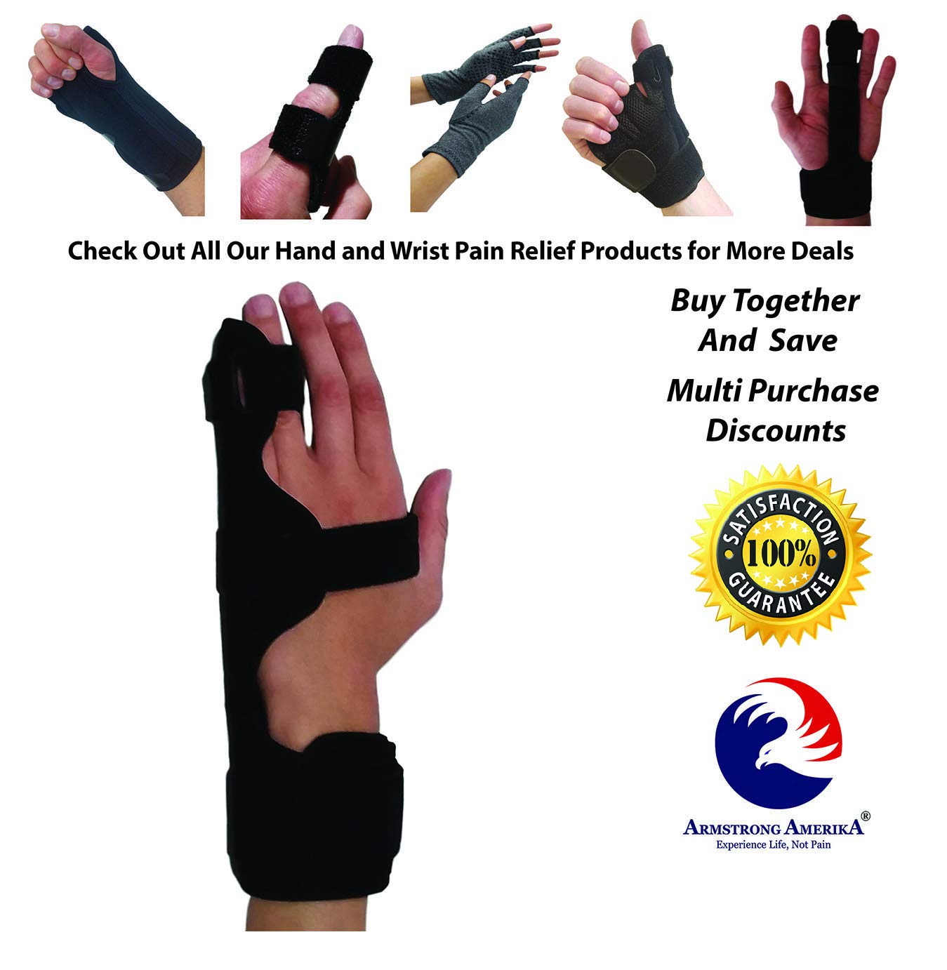 Metacarpal Finger Splint Hand Brace Hand Brace & Metacarpal Support