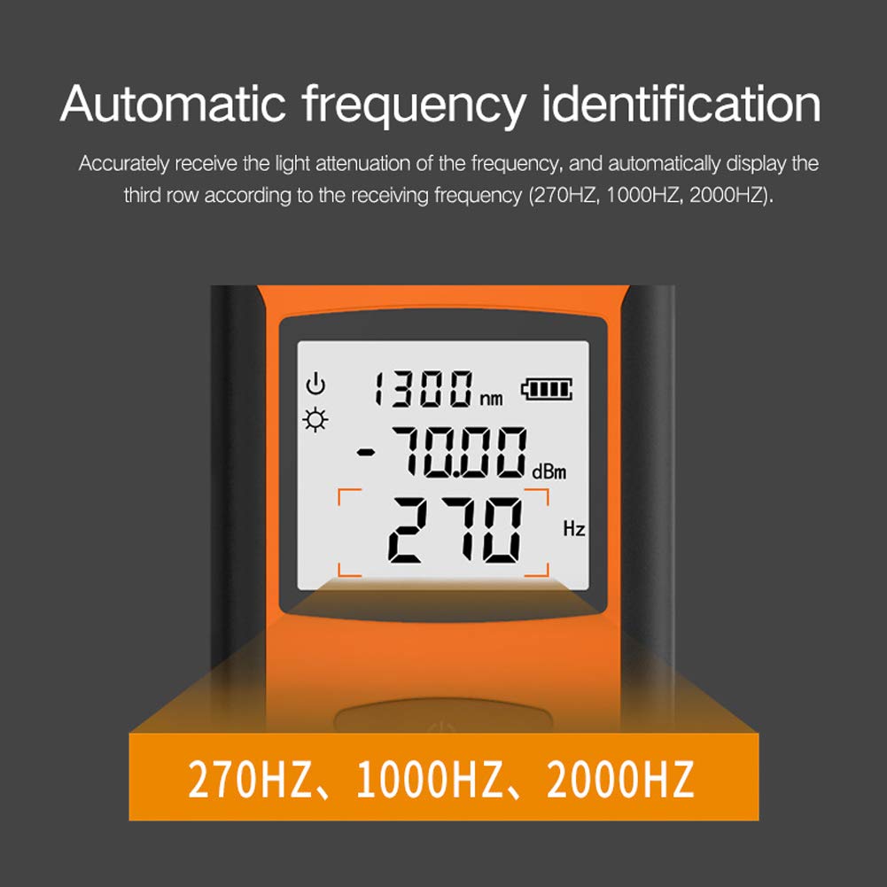 Weytoll Photometre Fibre Optique Mesure Précise Auto-Étalonnage, Batterie Lithium Rechargeable Enregistrement Automatique Chargement USB
