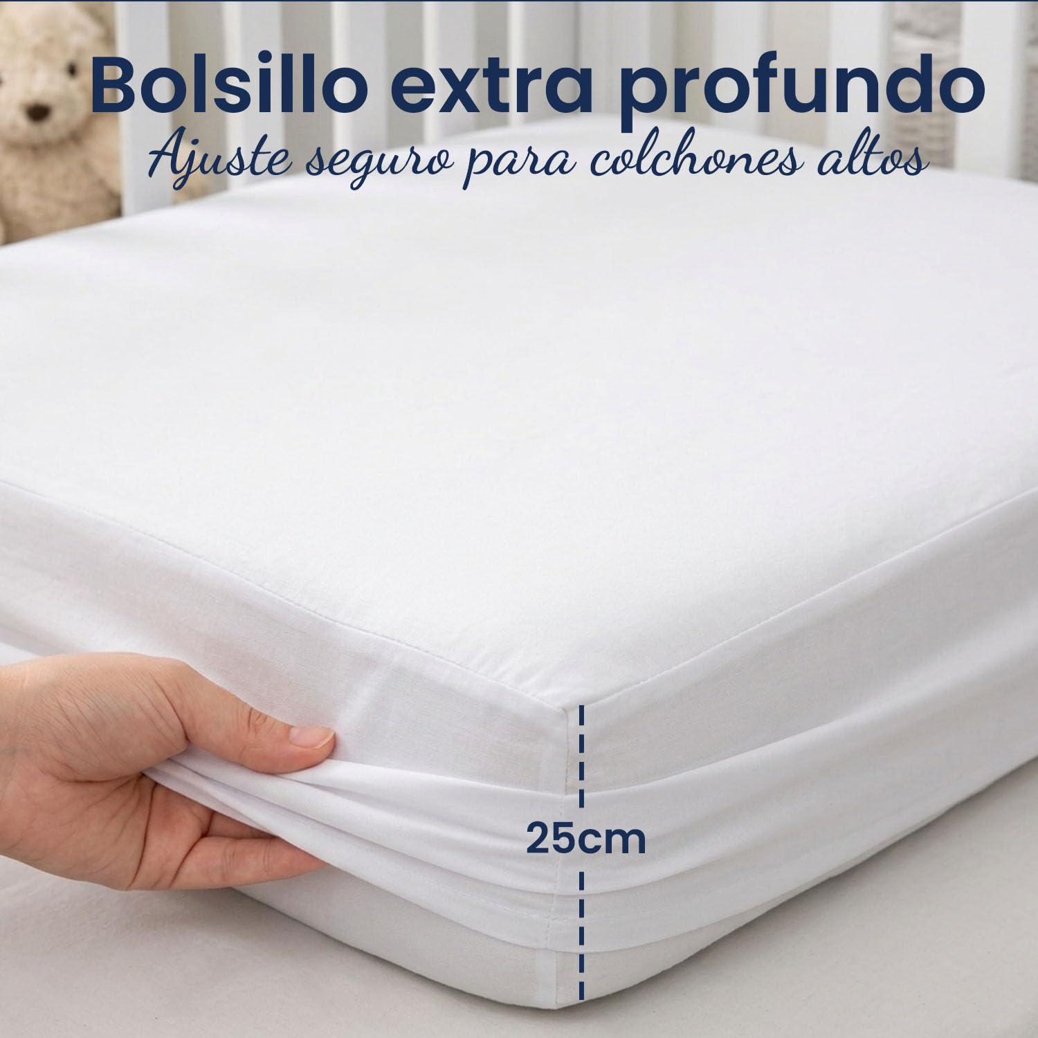Protector de colchón Bubblin para Cuna o Cama (1, 60x120 cm)