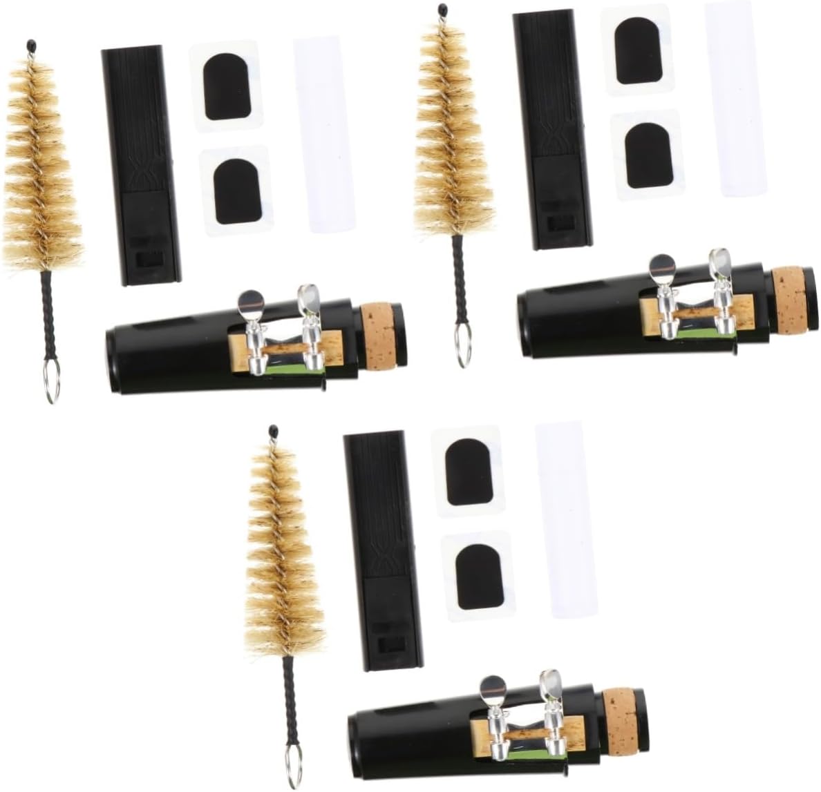 Toyvian 3sets Clarinet Supplies Kit Cleaning Brush Instrument Accessories for Beginners Includes and Accessories for Clarinet Players